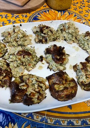 Une photo de Croquettes de courgettes au parmesan et coriandre