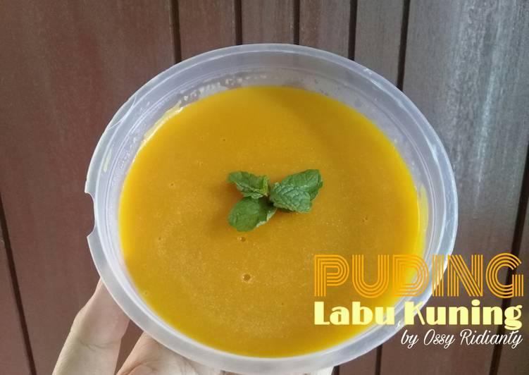 Resep Puding Labu Kuning | Cara Membuat Puding Labu Kuning Yang Sedap