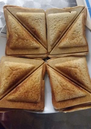 A picture of Toasted sandwich #myhubby'sfavourite.