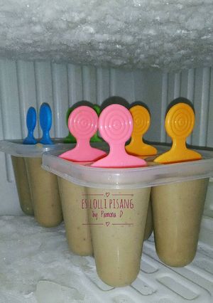 Foto resep Es Lolli Pisang