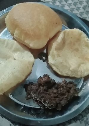 A picture of Jagran wale kale chole.