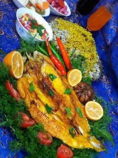 عکسی از دستور باقالی پلو با ماهی