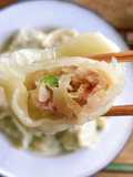 Pork and Cabbage Dumplings (Shuijiao) + How to Cook Dumplings
