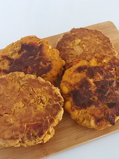 Una foto de Hamburguesas de garbanzo
