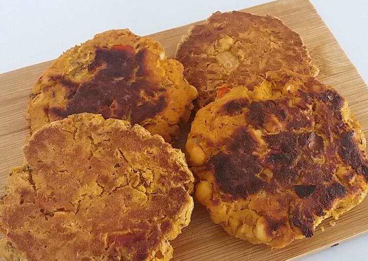 Hamburguesas de garbanzo