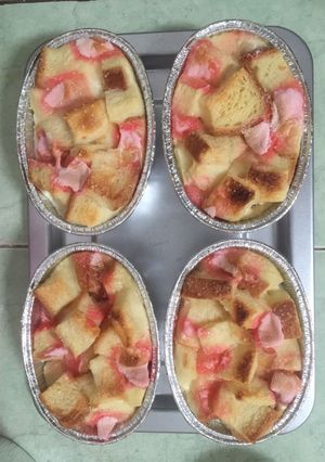 Foto resep Puding roti tawar panggang