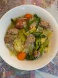 Vegetable Soup with Ground Chicken