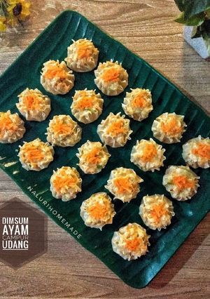 Foto resep 01.2020.Dimsum Ayam campur Udang (pakai labu siam)