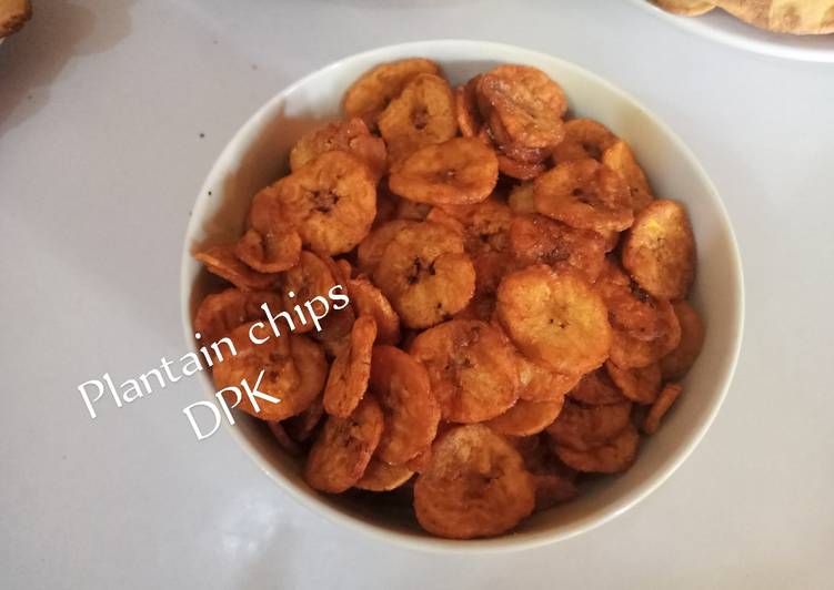 Steps to Prepare Homemade Pepper plantain chips