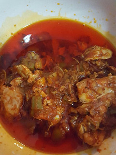 Una foto de Pollo en salsa a la cubana