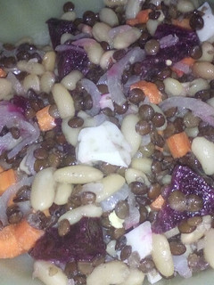 Una foto de Ensalada de porotos