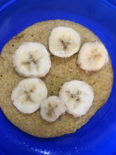 Una foto de Pancake de avena y banano para bebé 9m