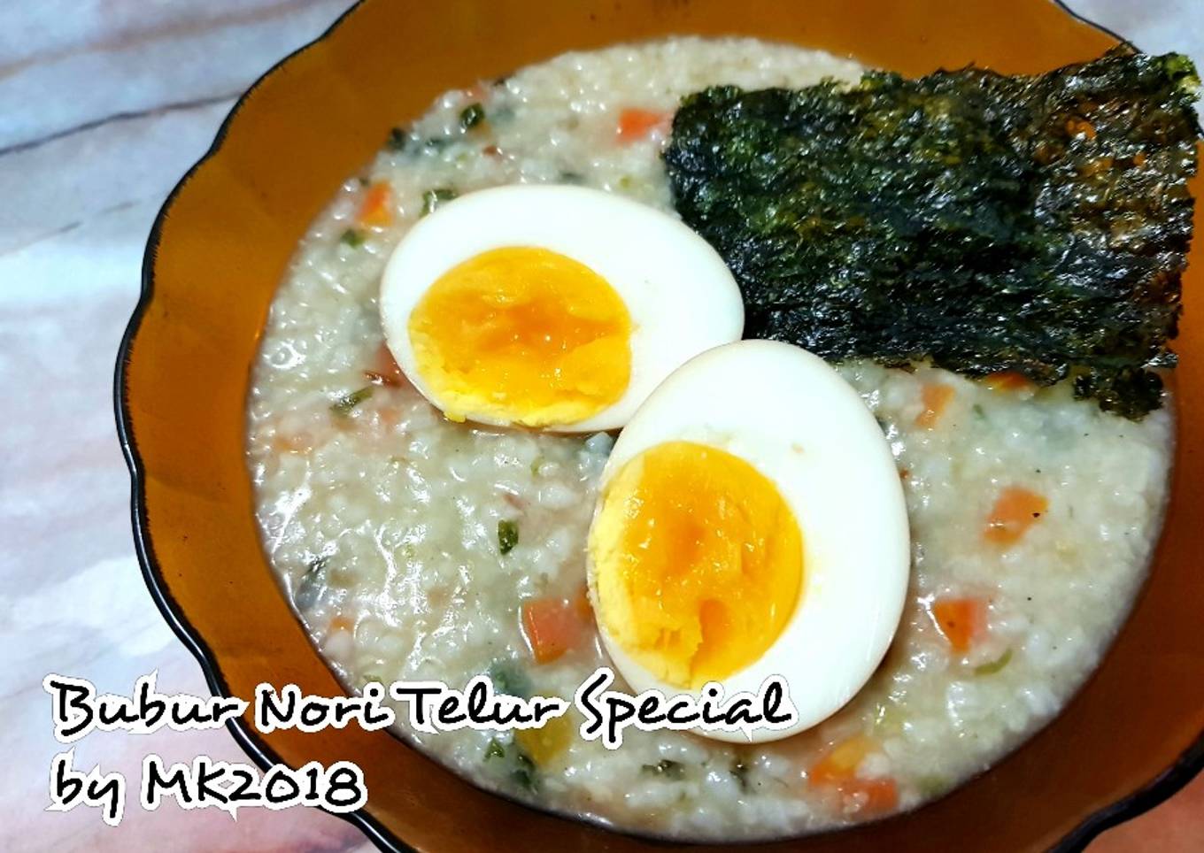 Bubur Nori Telur Special