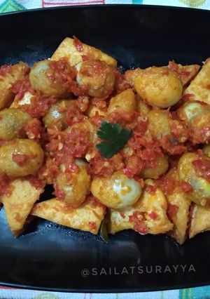 Foto resep Balado Tahu Telur Puyuh