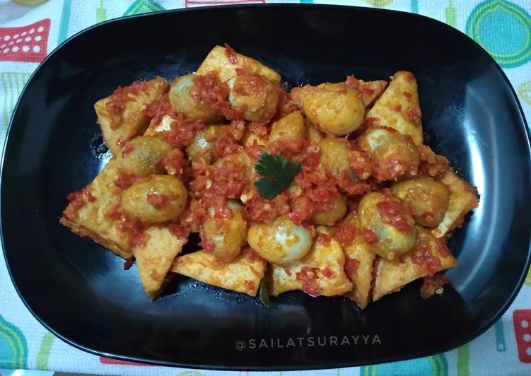 Resep Balado Tahu Telur Puyuh, Lezat