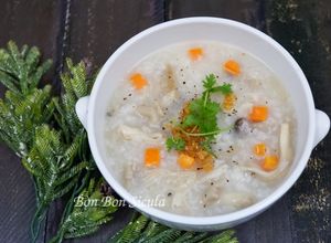 Hình của món Cháo Nấm Cốt Dừa (Món Chay).