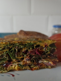 Una foto de Tortilla de hojas de remolacha en Flip de Essen