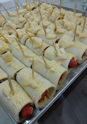 Foto resep Roti Gulung Sosis Egg Mayo