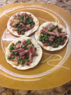 Una foto de Guisantes con bacon