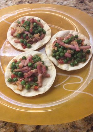 Una foto de Guisantes con bacon