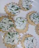 Canastitas de queso blanco y ciboulette