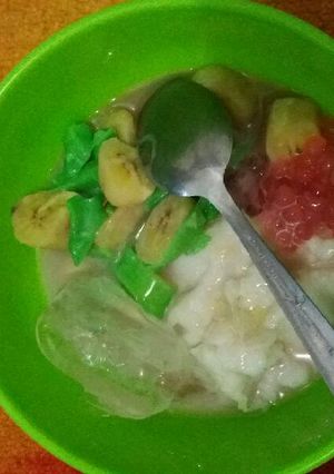 Foto resep Es pisang ijo mutiara
