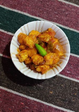 চিলি পনির(chili paneer recipe in bangla) রেসিপির প্রধান ছবি