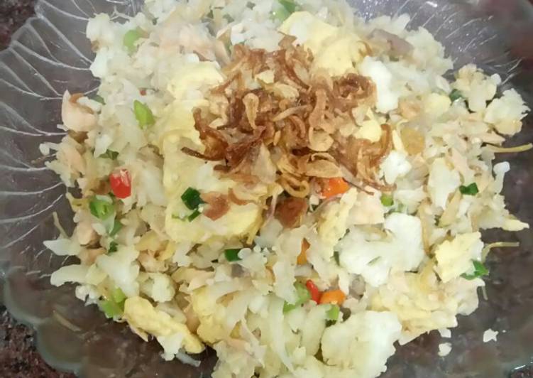 Langkah Mudah untuk Menyiapkan Nasi goreng kw # kembang kol (debm) Anti Gagal