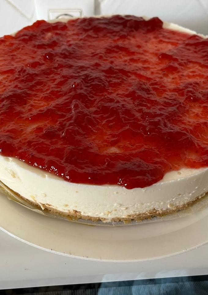 Una foto de Tarta de queso sin horno