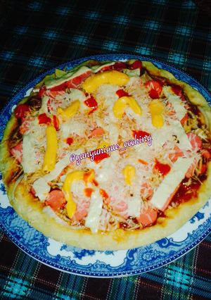 Foto resep Pizza Teflon Saus Barbeque Simple Enak