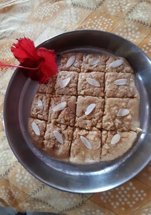 A picture of Watermelon Seed (Magaj) Barfi.
