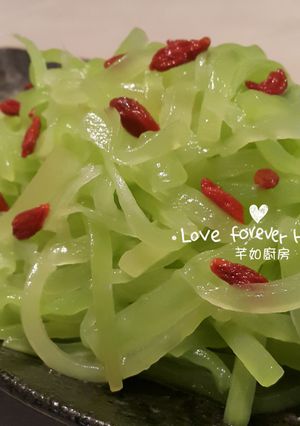涼拌杞子萵筍 的食譜成品照片