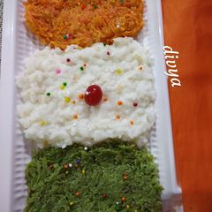 A picture of Tricolor halwa.