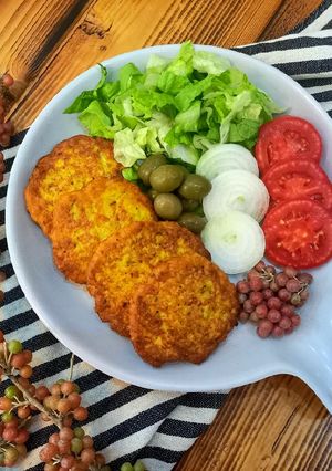 عکسی از دستور کتلت مرغ ونخود