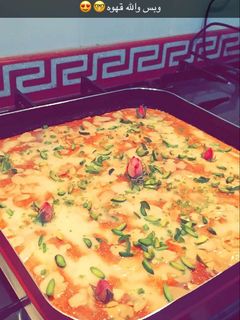 صورة لوصفة بسبوسه قشطه