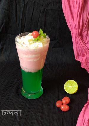 রোষ হেভেন গার্ডেন ড্রিংক(rose heaven garden drink recipe in Bengali) রেসিপির প্রধান ছবি