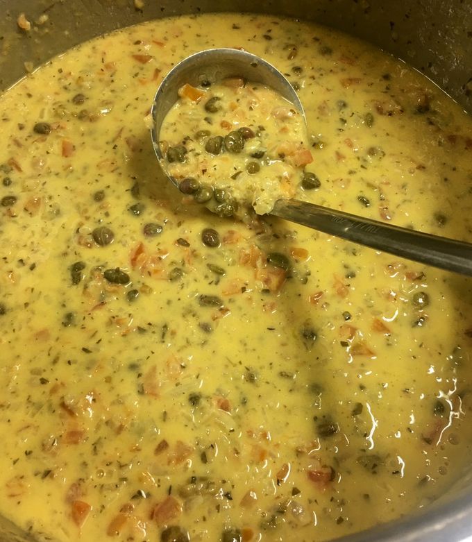 A picture of Lemon butter elegant sauce.