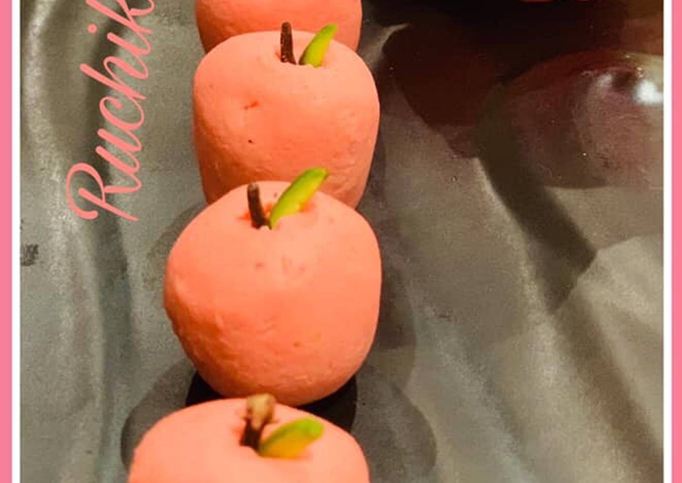 Recipe of Quick Paneer Apple or sandesh Apple