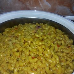 A picture of Macaroni jallof.