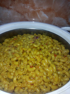 A picture of Macaroni jallof.