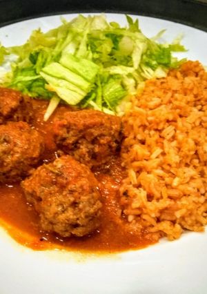 Una foto de Albóndigas de res al chipotle