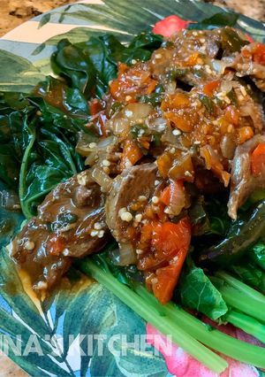 Foto resep Cah Sapi & Kailan Saus Pedas