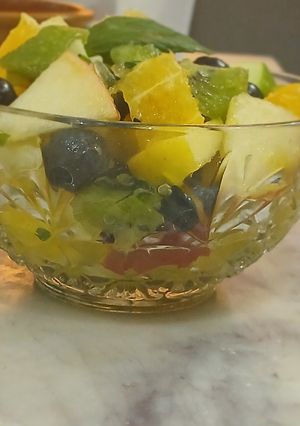 صورة لوصفة سلطة الفواكه🍏🍓🫐🥝