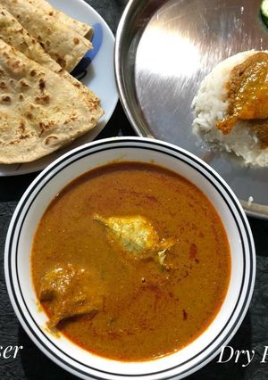 A picture of Dry Silver Belly Fish Curry(Goan Style).