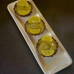 A picture of Moringa Lime Chocolate Tarts for Healthy Desserts.