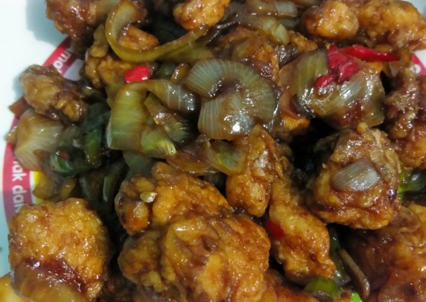 Ayam crispy teriyaki