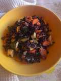 Insalata di riso Venere integrale con verdure