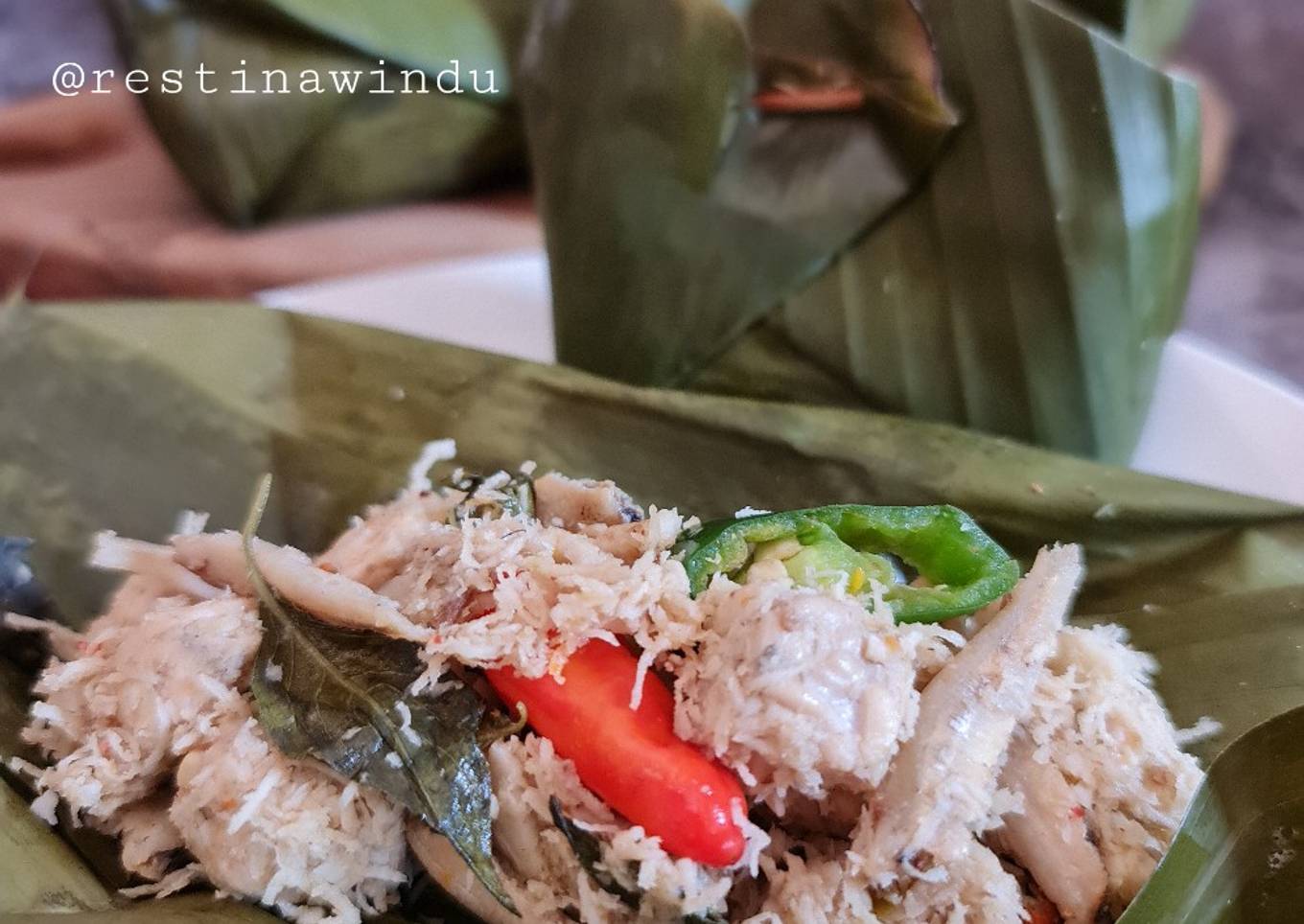 Botok Tempe Ikan Teri
