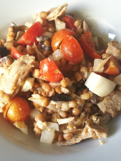 Una foto de Ensalada de lentejas y bonito