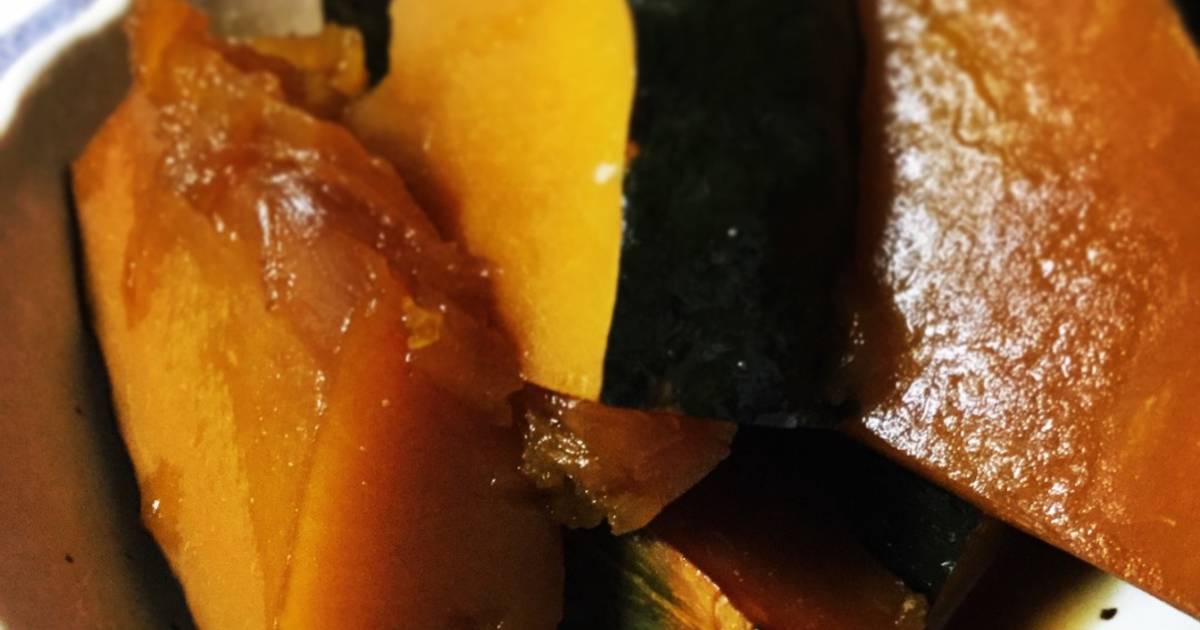 Simmered Japanese squash (Kabocha no Nimono) Recipe by Farmers cooking